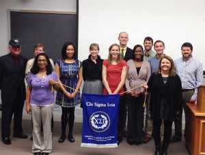 CSI Pi Alpha Chapter 2012 Inductees with Keynote Speaker, Dr. Thomas J. Sweeney