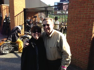 Donna Henderson and her husband as Guest Coaches for WFU Football